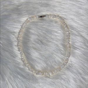 White Chip Choker Shell Necklace